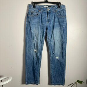 EUC Womens Aeropostale Kylie Boyfriend  Denim Jeans 7 / 8 Regular Blue